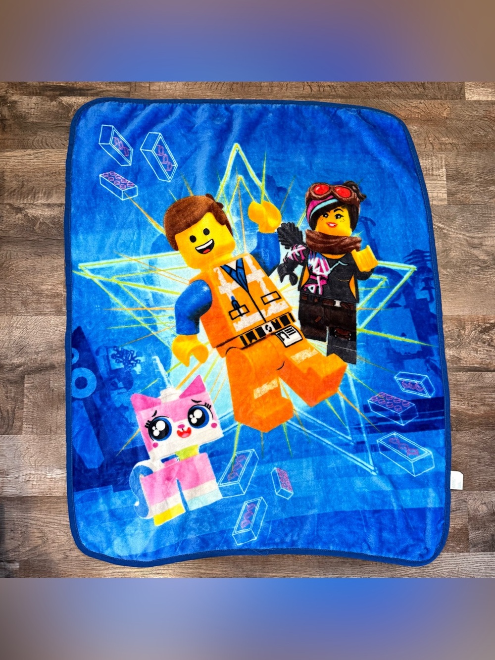 Lego Movie 2 Fleece Kids Blanket Emmet Wyldstyle Unikitty Colorful Soft